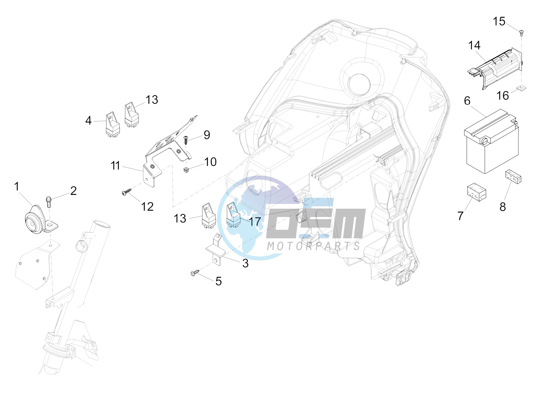 Remote control switches - Battery - Horn