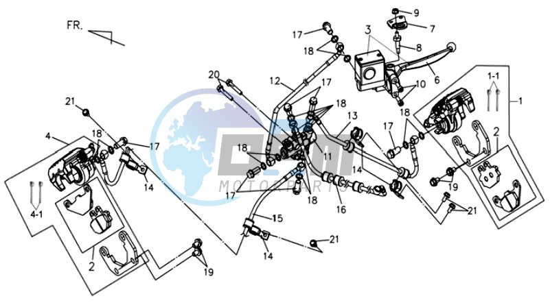 BRAKE CALIPER FOR / BRAKE LEVER / BRAKE LINES