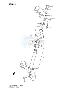 SV1000 (E3-E28) drawing STEERING STEM (SV1000SK6 SK7)