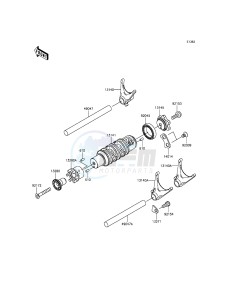 ER-6F_ABS EX650FFF XX (EU ME A(FRICA) drawing Gear Change Drum/Shift Fork(s)