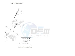 YFM700FWAD GRIZZLY 700 EPS (BLT5) drawing WVTA PERFORMANCE, LABEL