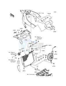 NINJA_ZX-6R ZX636EEF FR GB XX (EU ME A(FRICA) drawing Radiator