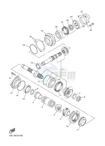 FJR1300AE FJR1300-AS ENGLAND drawing MIDDLE DRIVE GEAR