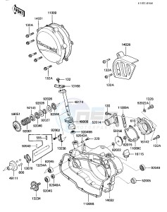 KX 125 E [KX125] (E1) [KX125] drawing ENGINE COVERS_WATER PUMP