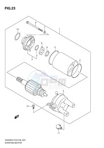 AN400 (E3-E28) Burgman drawing STARTING MOTOR