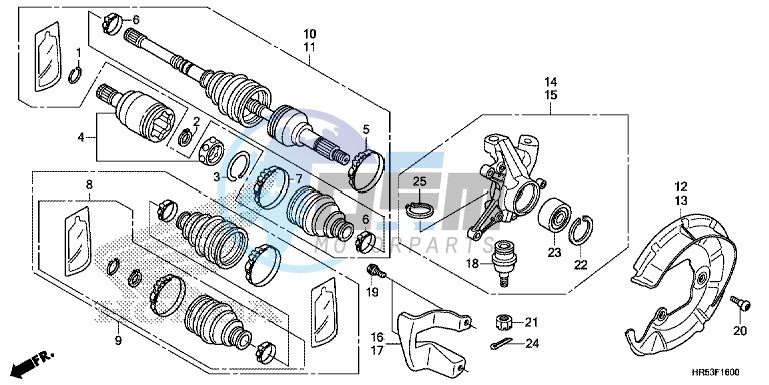 FRONT KNUCKLE/ FRONT DRIVE SHAFT