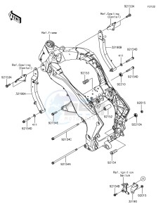 Z1000 ZR1000HHF XX (EU ME A(FRICA) drawing Engine Mount