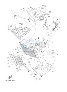 XT660Z TENERE (2BD3) drawing RADIATOR & HOSE