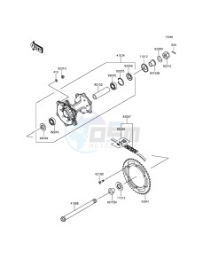 KLX250 KLX250SFF XX (EU ME A(FRICA) drawing Rear Hub