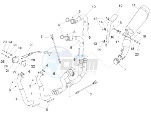 RSV4 1000 RR (APAC) (AUS, CP, NZ) drawing Exhaust pipe