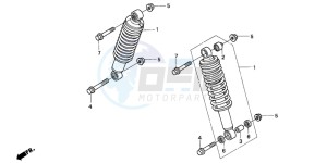 TRX400FA FOURTRAX AT drawing FRONT CUSHION