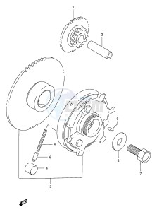 GSX400 (E30) drawing STARTER CLUTCH