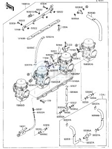 ZX 750 F [NINJA 750R] (F4) [NINJA 750R] drawing CARBURETOR