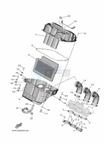 MT-09 MTN890 (B7N7) drawing INTAKE 3