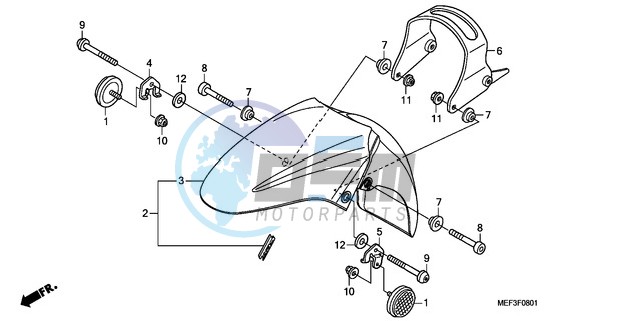 FRONT FENDER (FJS400D9/FJ S400A)