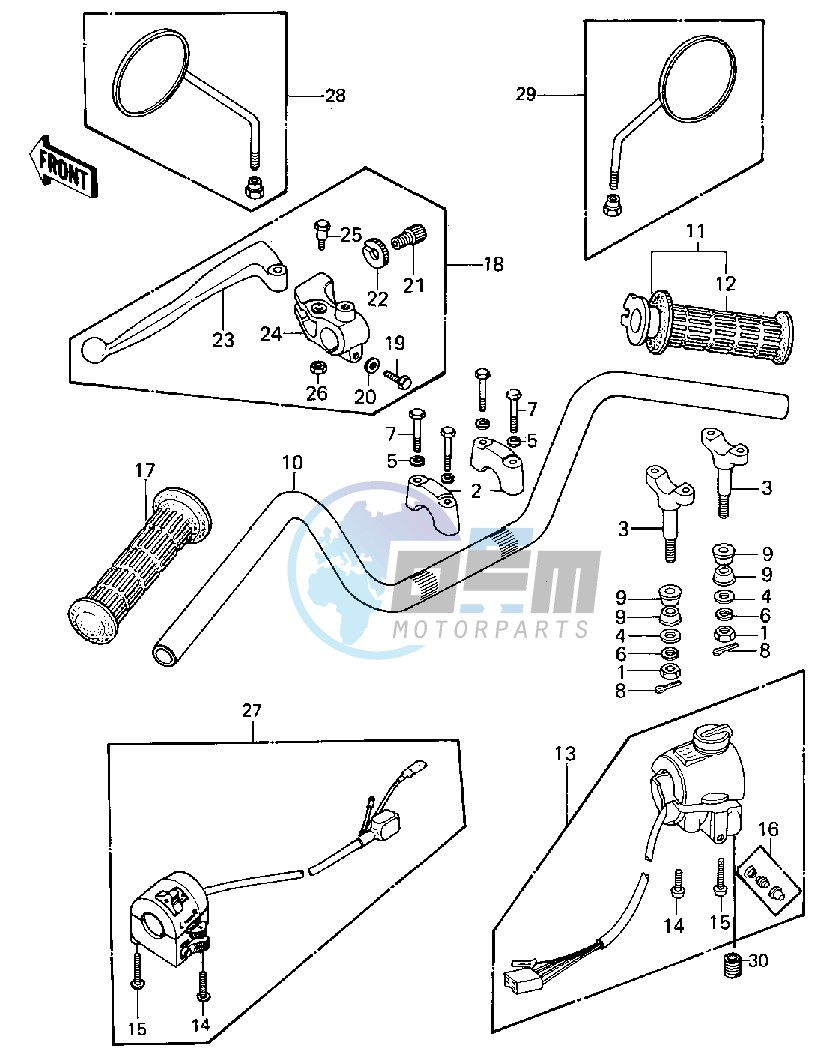 HANDLEBAR -- 80 D1- -