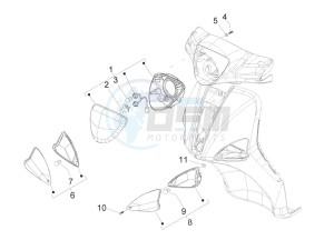 Liberty 125 4t 3v ie e3 drawing Head lamp - Turn signal lamps