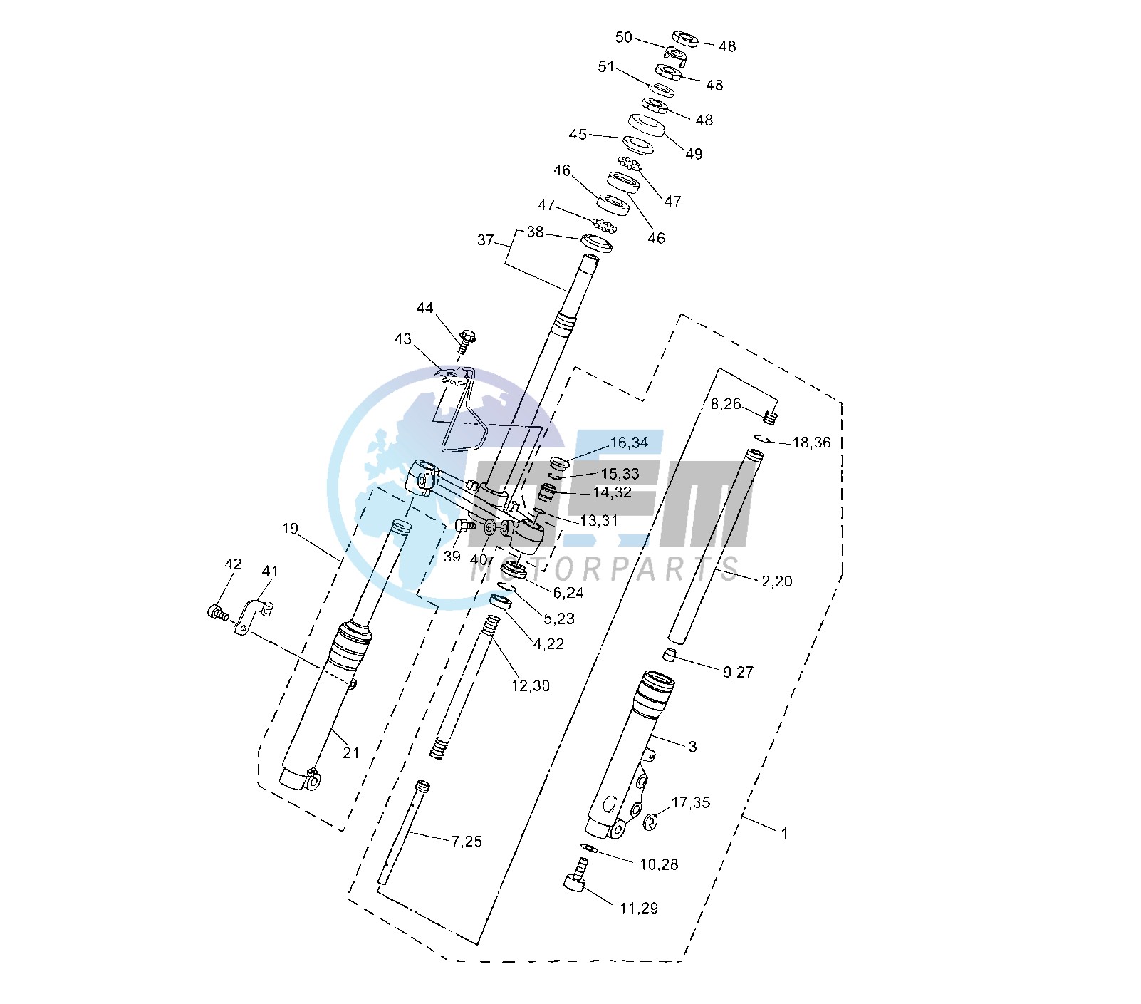 FRONT FORK PAIOLI