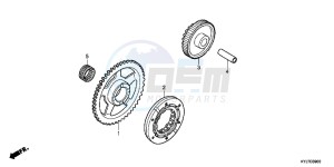 CBR250RAD CBR250R ABS 2E - (2E) drawing STARTING CLUTCH