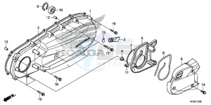 SH125ASE SH125AS UK - (E) drawing LEFT SIDE COVER