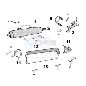 GEOPOLIS 125 SC drawing EXHAUST