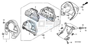 CB600FA9 France - (F / ABS CMF) drawing METER