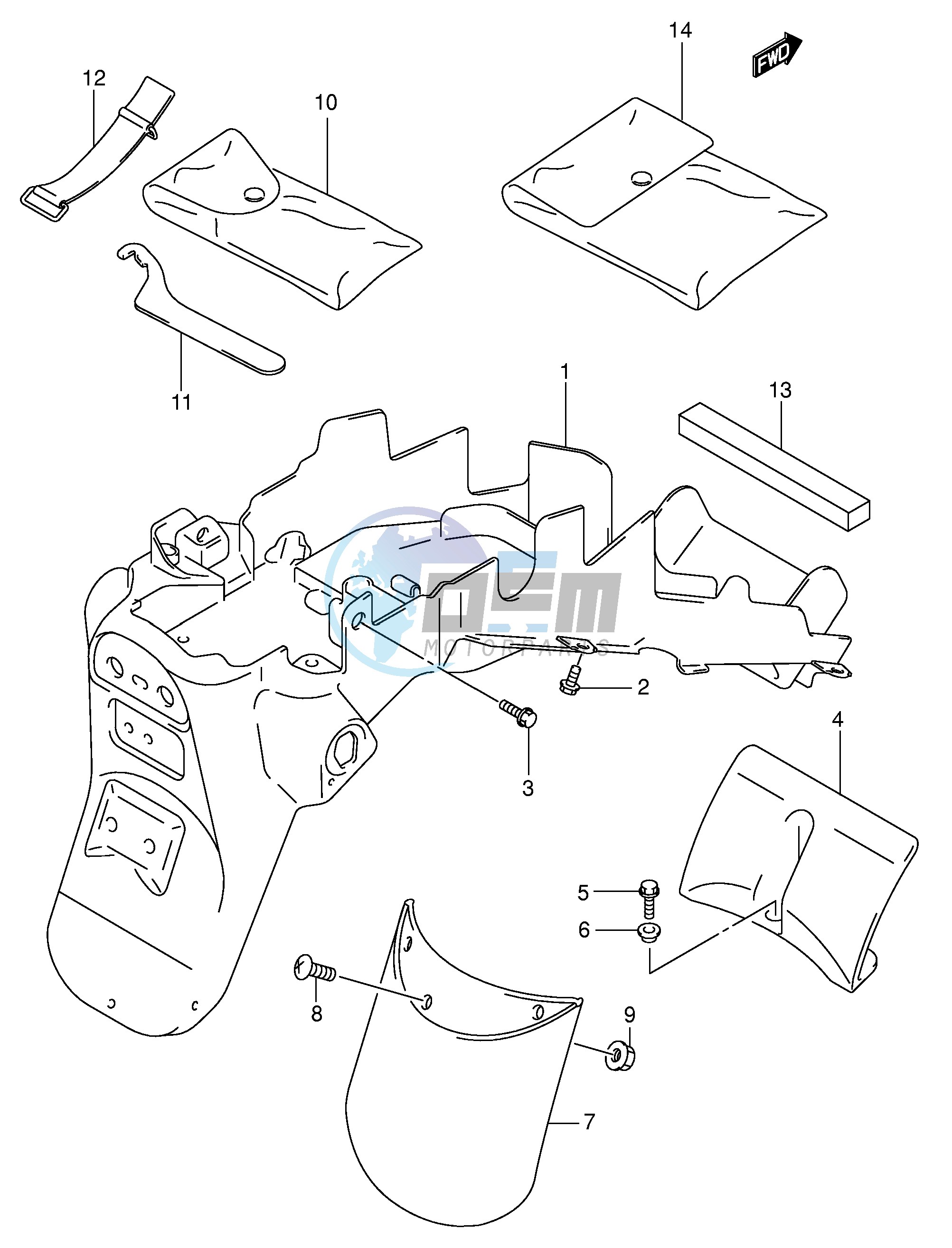 REAR FENDER (MODEL X Y K1)