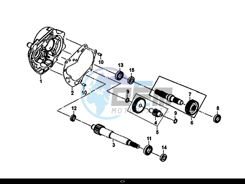 MISSION CASE-DRIVE SHAFT