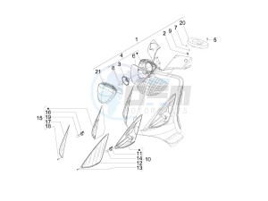 Zip 50 4T drawing Head lamp - Turn signal lamps