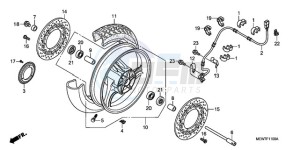 NT700VA F drawing FRONT WHEEL