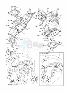 YZF320-A YZF-R3 (B7P3) drawing FENDER