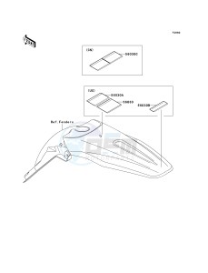 KX 250 T [KX250F] (7F) T7F drawing LABELS