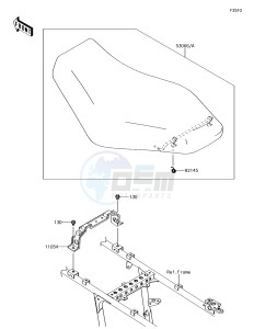 BRUTE FORCE 750 4x4i EPS KVF750HHF EU drawing Seat