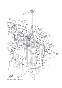 FL225HET drawing FRONT-FAIRING-BRACKET