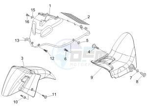 Nexus 500 SP e3 drawing Wheel housing - Mudguard