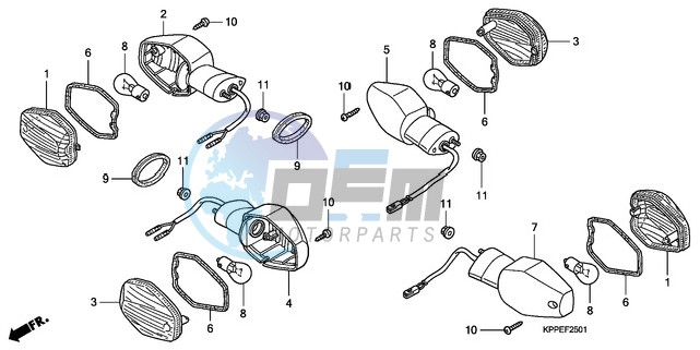 WINKER (CBR125RW7/RW9/RWA)