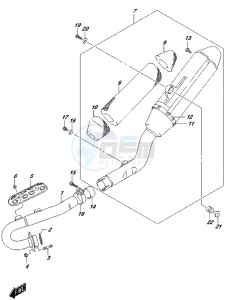 RM-Z250 drawing MUFFLER