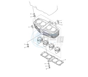 XJR 1300 drawing CYLINDER