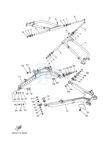 YXZ1000ETS YXZ10YESH YXZ1000R EPS SS SPECIAL EDITION (B57J) drawing REAR ARM