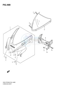 GSX-R750 (E2) drawing COWLING BODY (MODEL L0)