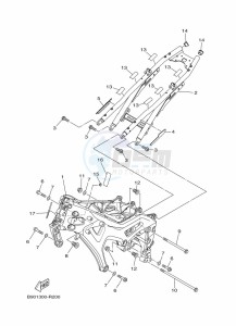 XSR900 MTM850 (BAE8) drawing FRAME