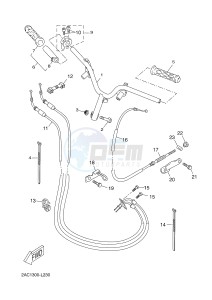 YN50FM NEO'S 4 (2CG6) drawing STEERING HANDLE & CABLE