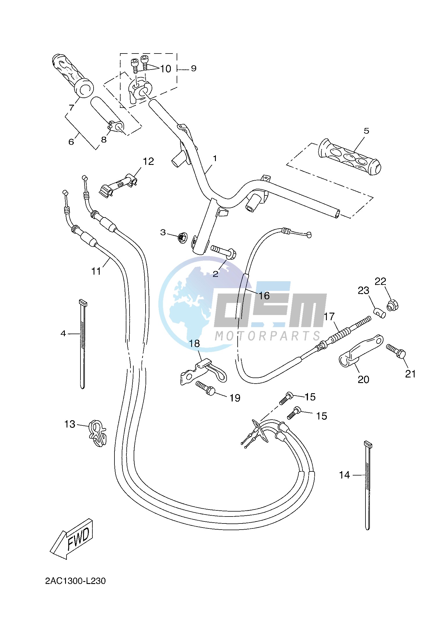 STEERING HANDLE & CABLE