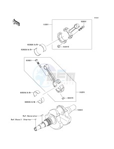 KVF700 D [PRAIRIE 700 4X4 TEAM GREEN SPECIAL EDITION] (6F) D6F drawing CRANKSHAFT