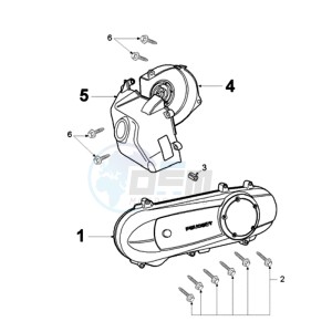 LUDIX 10 L TREND drawing CRANKCASE COVER