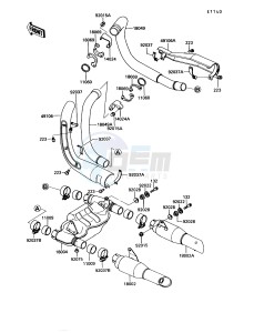 VN750 A [VULCAN 750] (A6-A9) [VULCAN 750] drawing MUFFLER