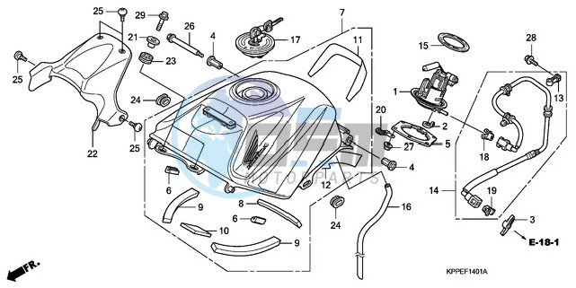 FUEL TANK (CBR125RW7/RW9/RWA)