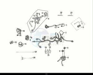 JET 14 125 AC (XC12W2-EU) (E5) (M1) drawing WIRE HARNESS