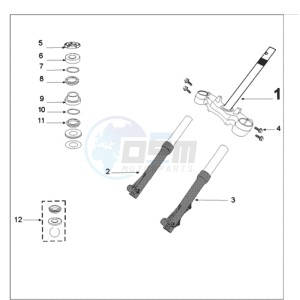 TWEET A PX drawing FRONT FORK / STEERINGHEAD