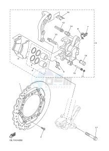 YZ250F (1SM1 1SM2 1SM3 1SM4) drawing FRONT BRAKE CALIPER